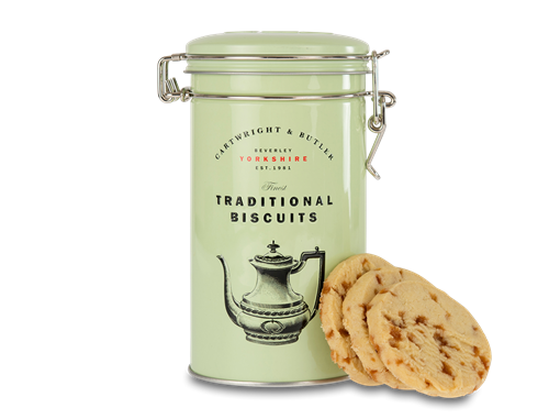Cartwright & Butler Salted Caramel Biscuits in Tin