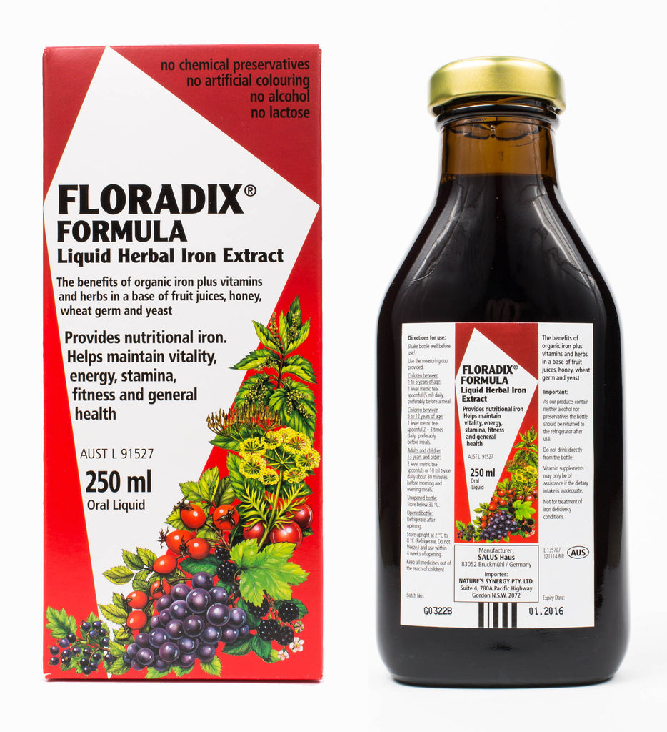 Floradix Liquid Iron and Vitamin Formula 250ml